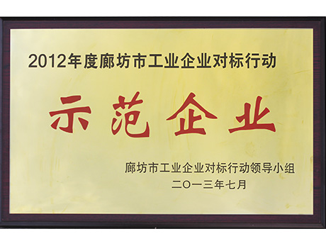 廊坊市工業(yè)企業(yè)對(duì)標(biāo)行動(dòng)示范企業(yè)