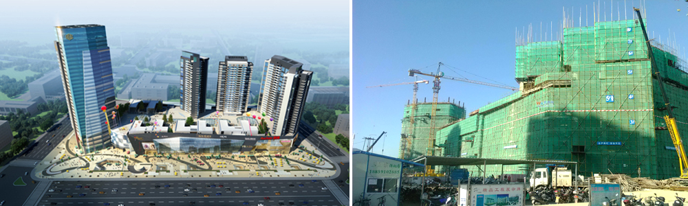 福清歐尚購(gòu)物廣場(chǎng)采用華能中天亞龍橡塑材料