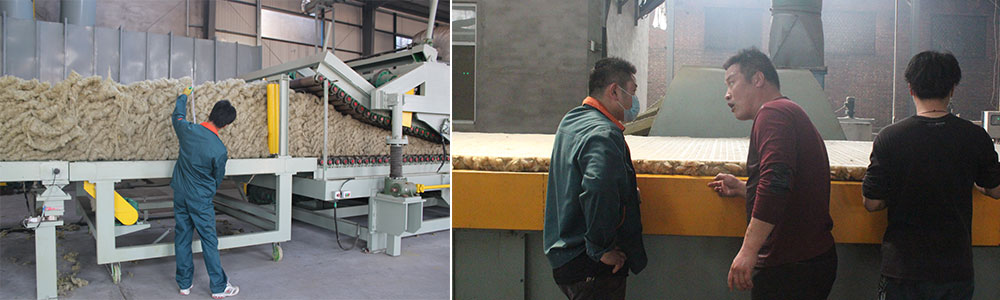 華能中天巖棉板生產(chǎn)中